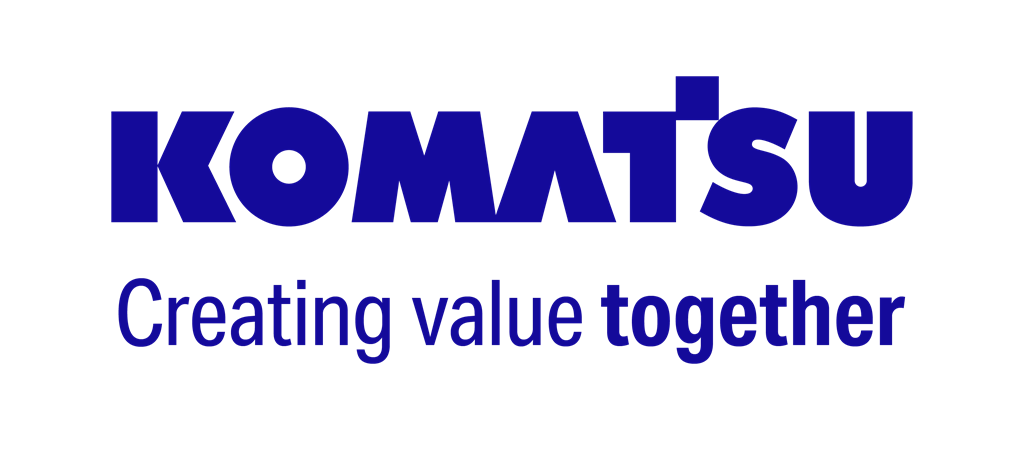 Komatsu logo with tagline